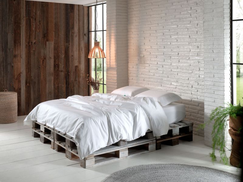 Le matelas vert housse-de-couette